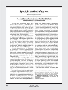 Spotlight on the Safety Net a Community Collaboration