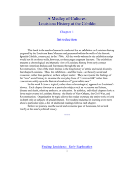 A Medley of Cultures: Louisiana History at the Cabildo