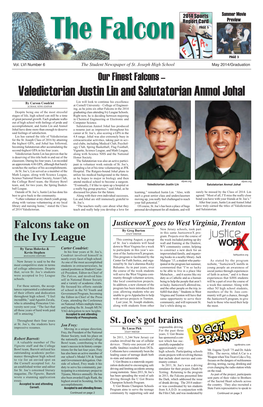 Valedictorian Justin Lin and Salutatorian Anmol Johal