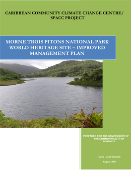 Morne Trois Pitons National Park World Heritage Site-Improved Management Plan