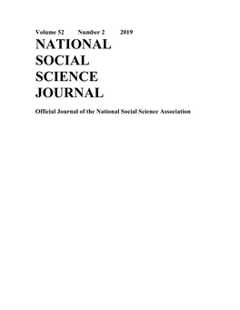 National Social Science Journal