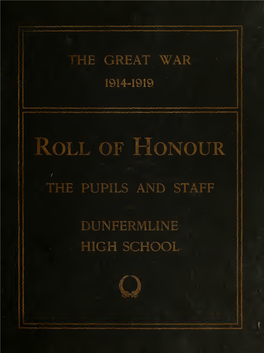 Roll of Honour of the Pupils and Staff of Dunfermline High School