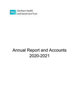 Annual Report and Accounts 2020-2021