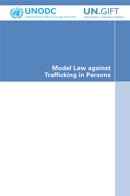 UNODC Model Law Against Trafficking in Persons