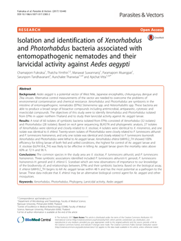 Downloaded from the NCBI Database; Escherichia Coli Bacteria Were Isolated from the Hemolymph of Larval (Genbank: U00096.3) Was Used As Out-Group