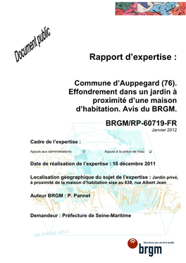 Rapport D'expertise