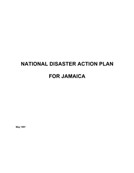 National Disaster Action Plan for Jamaica