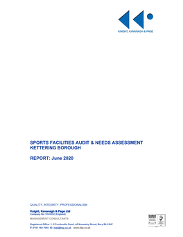 Sports Facilities Audit & Needs Assessment