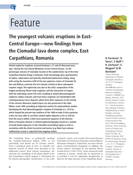 The Youngest Volcanic Eruptions in East‐