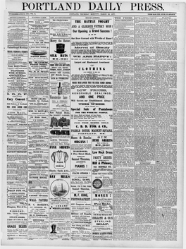 Portland Daily Press: March 22, 1877