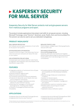 Kaspersky Security for Mail Server