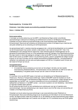 RV Krimpenerwaard Inzet Lobby 2E Oeververbinding