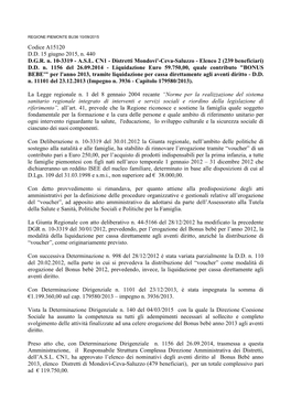 Distretti Mondovi'-Ceva-Saluzzo - Elenco 2 (239 Beneficiari) D.D