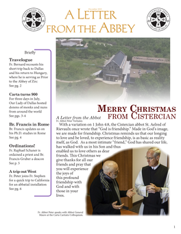 A Letter from Theabbey