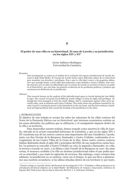 75 El Poder De Una Villa En Su Hinterland. El Caso De Laredo Y Su