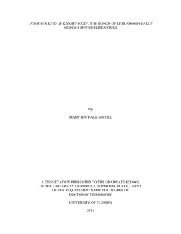 University of Florida Thesis Or Dissertation Formatting