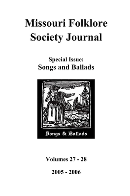 Missouri Folklore Society Journal