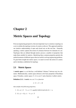 Chapter 2 Metric Spaces and Topology