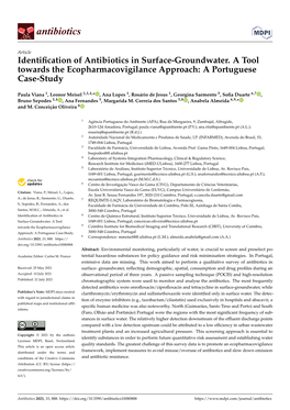 Identification of Antibiotics in Surface-Groundwater. A