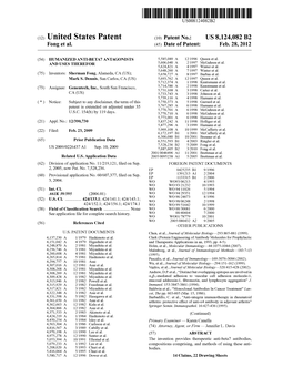 (12) United States Patent (10) Patent No.: US 8,124,082 B2 Fong Et Al