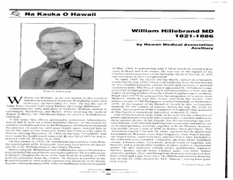 Na Kauka 0 Hawaii William Hillebrand MD 18211886