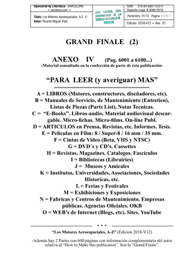 GRAND FINALE (2) “PARA LEER (Y Averiguar) MAS”