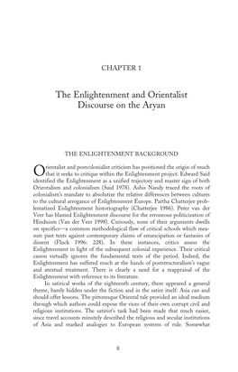 The Enlightenment and Orientalist Discourse on the Aryan