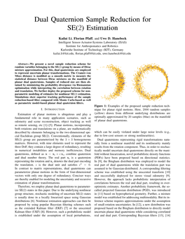 Dual Quaternion Sample Reduction for SE(2) Estimation