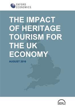 The Impact of Heritage Tourism for the UK Economy