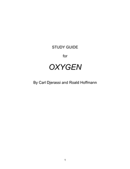Study Guide for Oxygen