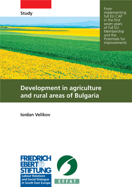 Development in Agriculture and Rural Areas of Bulgaria