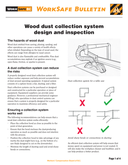 Wood Dust Collection System Design and Inspection