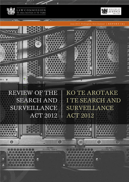 R141 Review of the Search and Surveillance Act 2012