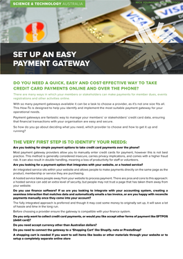 Set up an Easy Payment Gateway