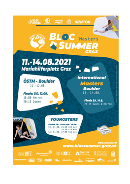 Info Sheet BLOC SUMMER Masters