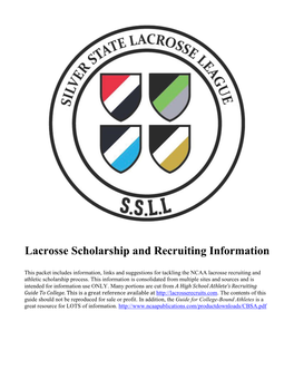 Lacrosse Scholarship and Recruiting Information