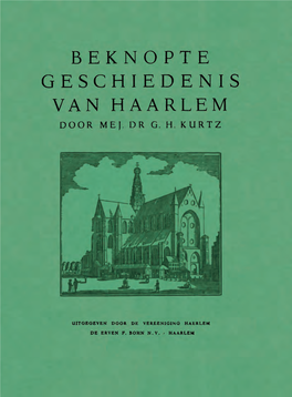 Beknopte Geschiedenis Van Haarlem Door Men