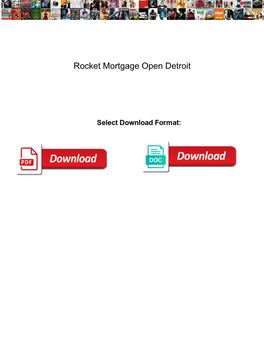 Rocket Mortgage Open Detroit