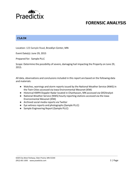 Forensic Analysis