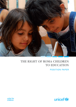 The Right of Roma Children to Education