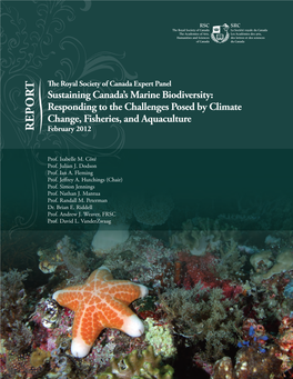 Marine Biodiversity: Responding to the Challenges Posed by Climate Change, Fisheries, and Aquaculture