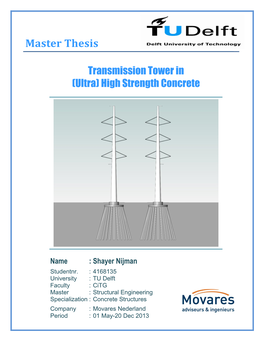 Transmission Tower in (Ultra) High Strength Concrete