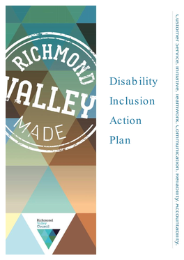 FINAL Disability Inclusion Action Plan Richmond Valley Council July 2017