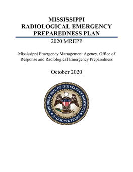 Mississippi Radiological Emergency Preparedness Plan 2020 Mrepp