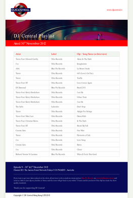 DJ Central Playlist