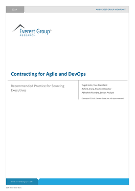 Contracting for Agile and Devops