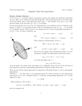 Singular Value Decomposition