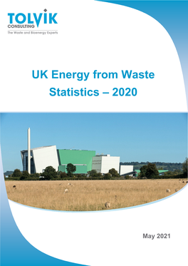 UK Energy from Waste Statistics - 2020