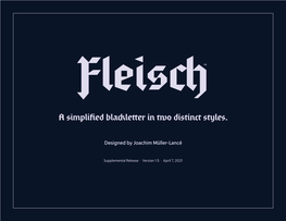 A Simplified Blackletter in Two Distinct Styles