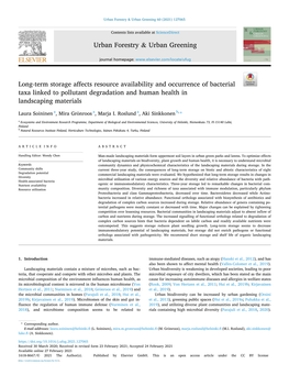 Urban Forestry & Urban Greening